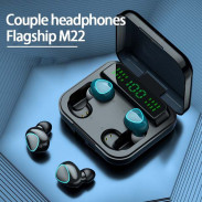 M22 TWS V5.1 Digital Display Bluetooth Earbuds